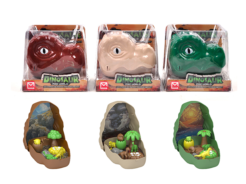Dinosaur Head Microscene Dinosaur Mini World Set