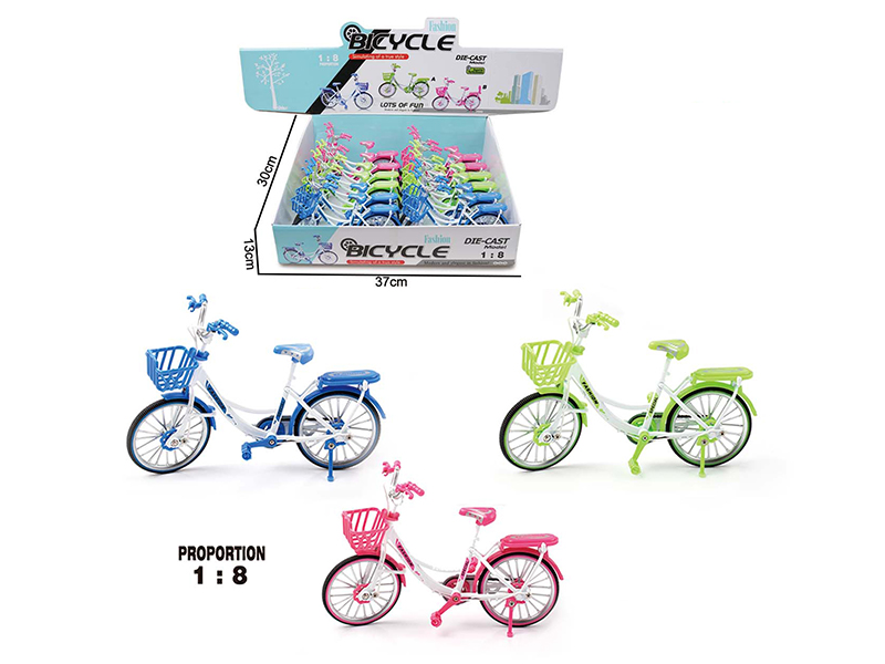12PCS 1:8  Alloy Bicycle Toy