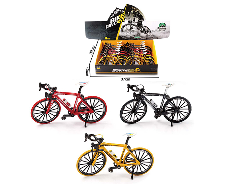 12PCS 1:8 Alloy Bent Mountainous Bicycle Toy