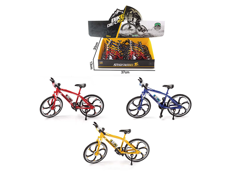12PCS 1:8 Alloy Boutique Bicycle Toy
