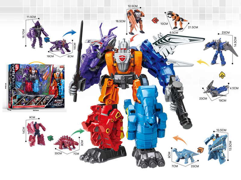 5 In 1 Transformable Dinosaur Toy