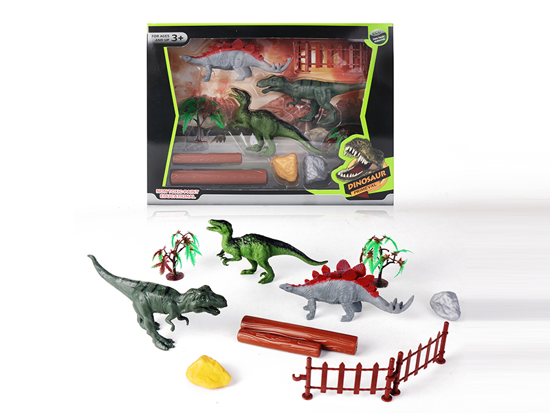 3PCS Dinosaurs Toy Set