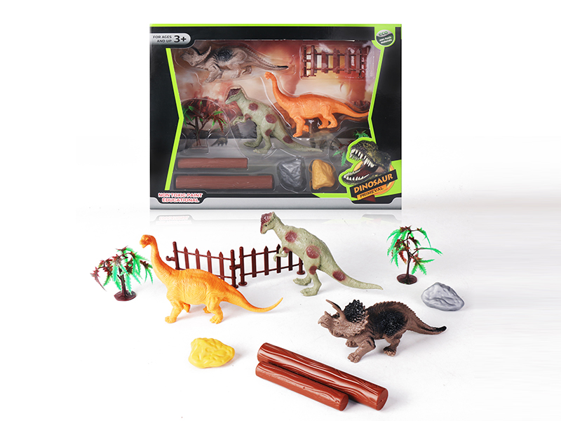 3PCS Dinosaurs Toy Set