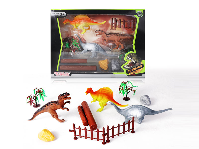 3PCS Dinosaurs Toy Set