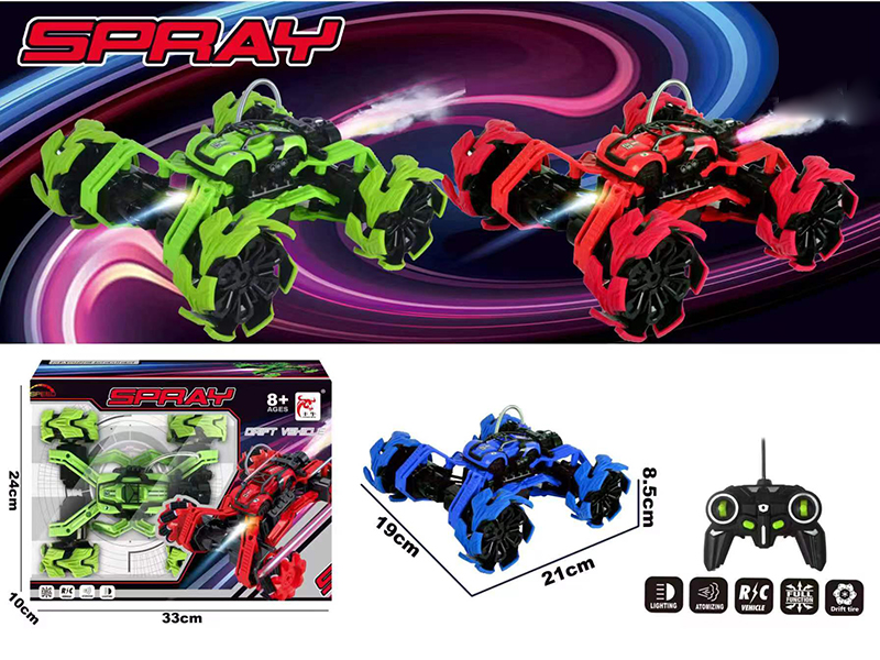 27Mhz 5-Channel Remote Control Spray Stunt Car