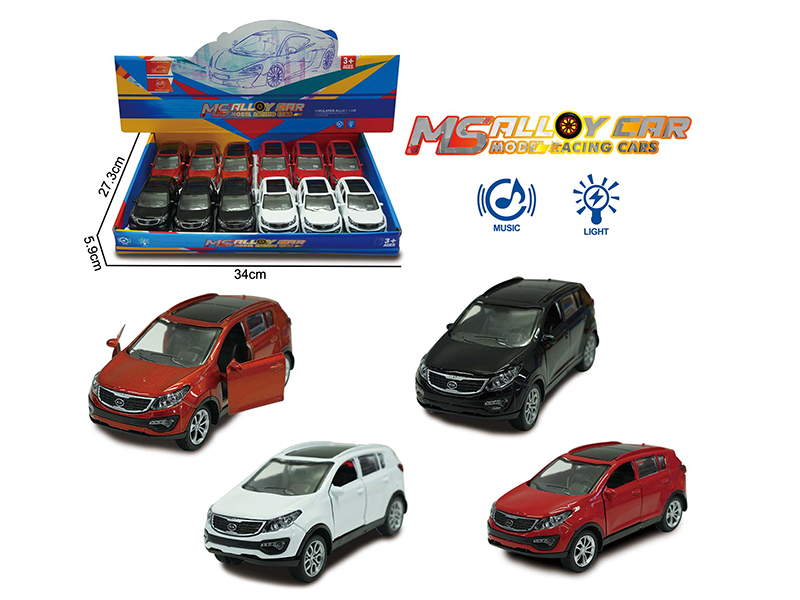 Kia Sportage SUV Pull Back Alloy Car(12PCS)