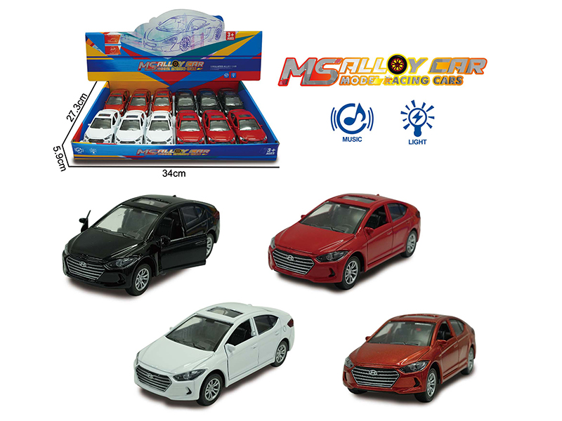 Hyundai Elantra Pull Back Alloy Car(12PCS)