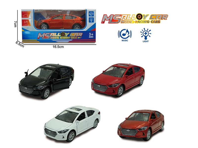 Hyundai Elantra Pull Back Alloy Car