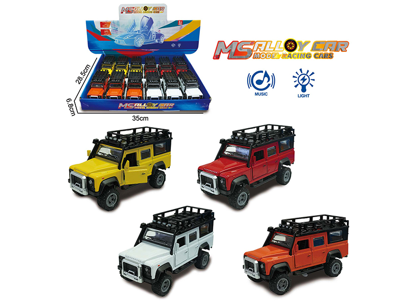 Land Rover SUV Pull Back Alloy Car(12PCS)