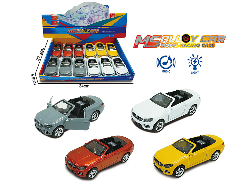 Benz Pull Back Alloy Convertible Car(12PCS)