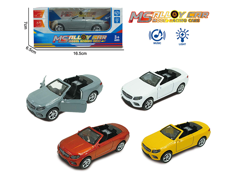 Benz Pull Back Alloy Convertible Car