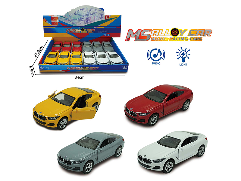 BMW M8 Pull Back Alloy Sports Car(12PCS)