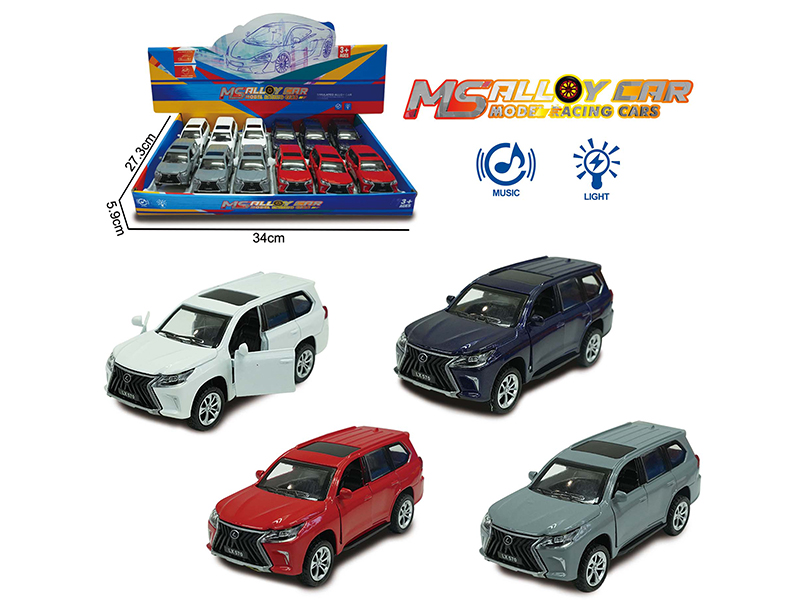 Lexus L570 Pull Back Alloy Car(12PCS)