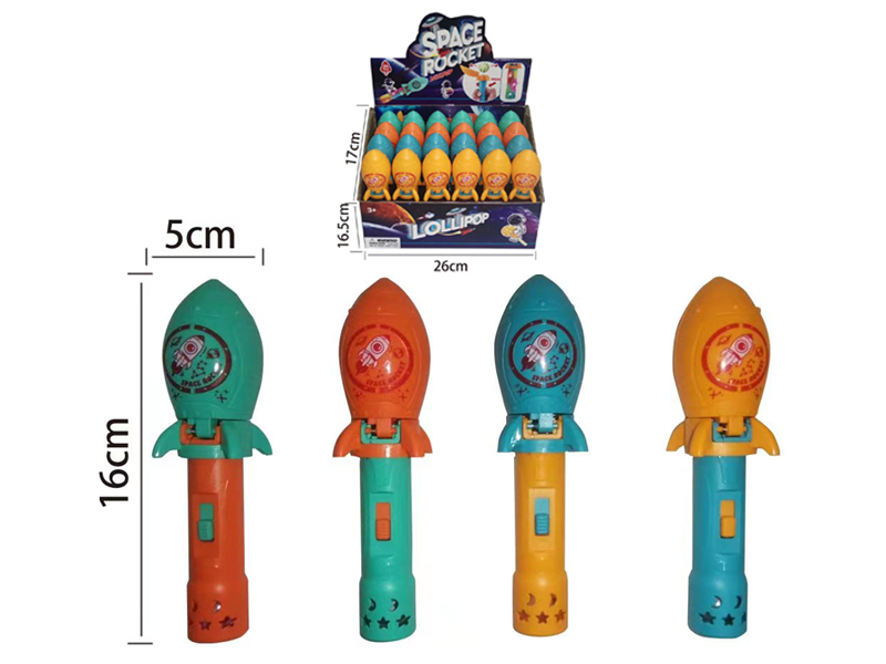 24PCS Space Rocket With Light