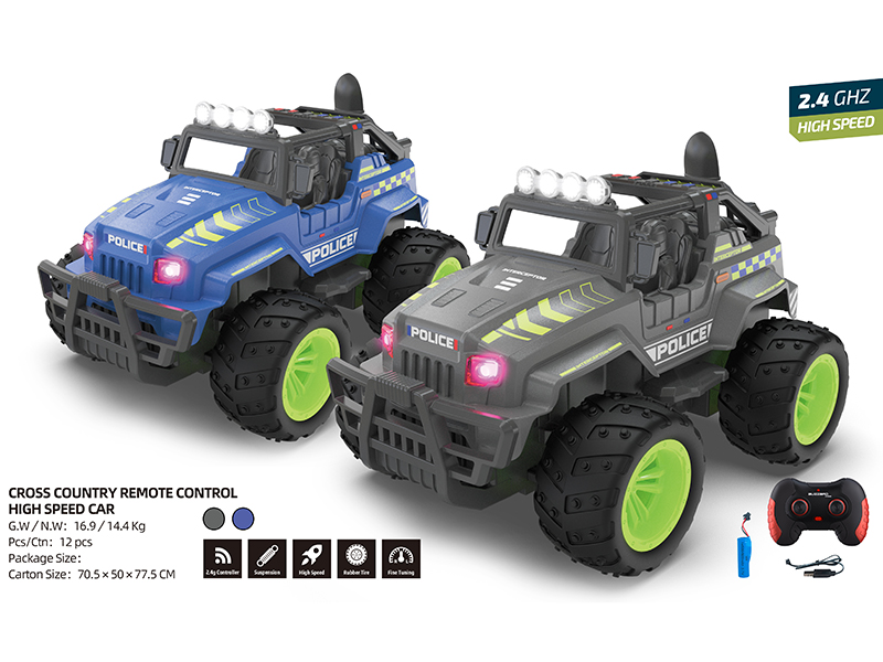 2.4G 1:12 Remote Control Off-Road High-Speed Police Car