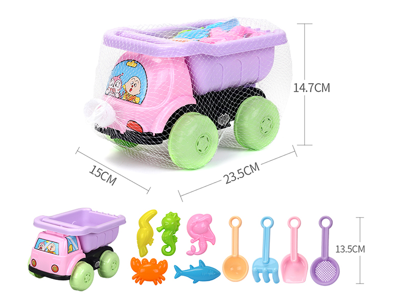Sand Truck Beach Toys 10pcs
