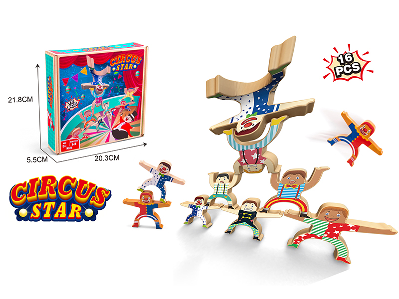 Circus Balance Blocks Board Game