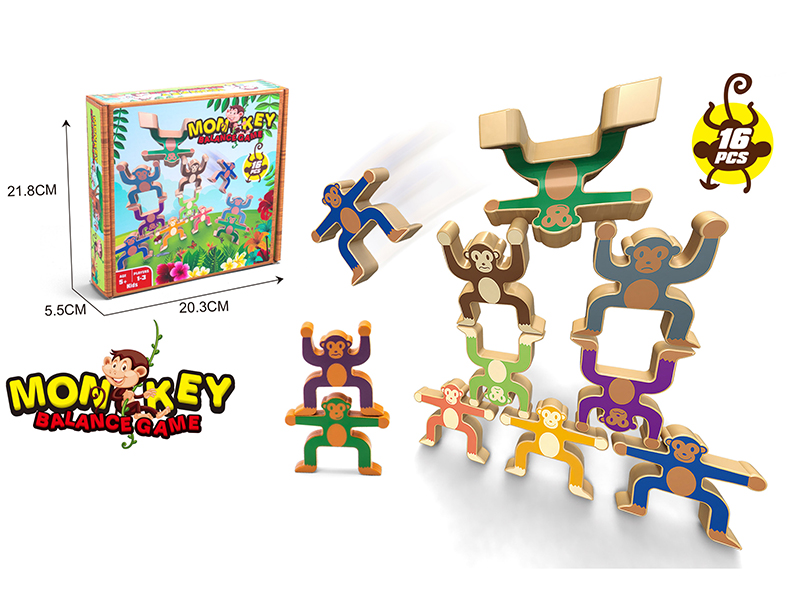 Monkey Balance Blocks Board Game