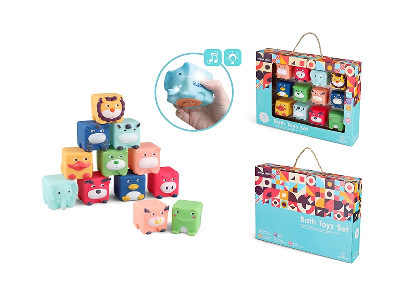 12PCS Bath Toy(With Light And Music)