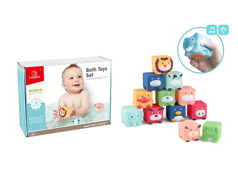 12PCS Bath Toy(With Light And Music)