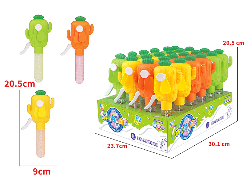 Cactus Bubble Handheld Fan Toys(24PCS)