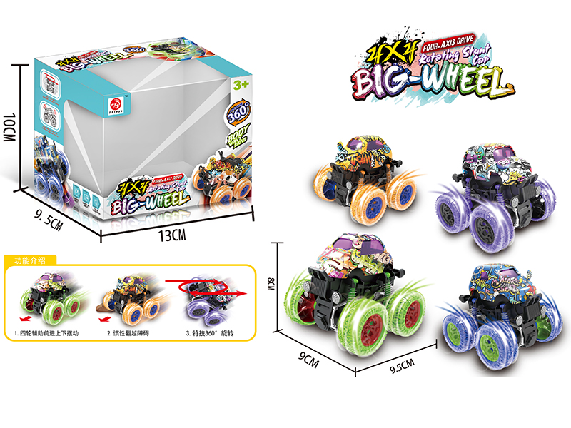 4WD Friction Graffiti Cartoon Car