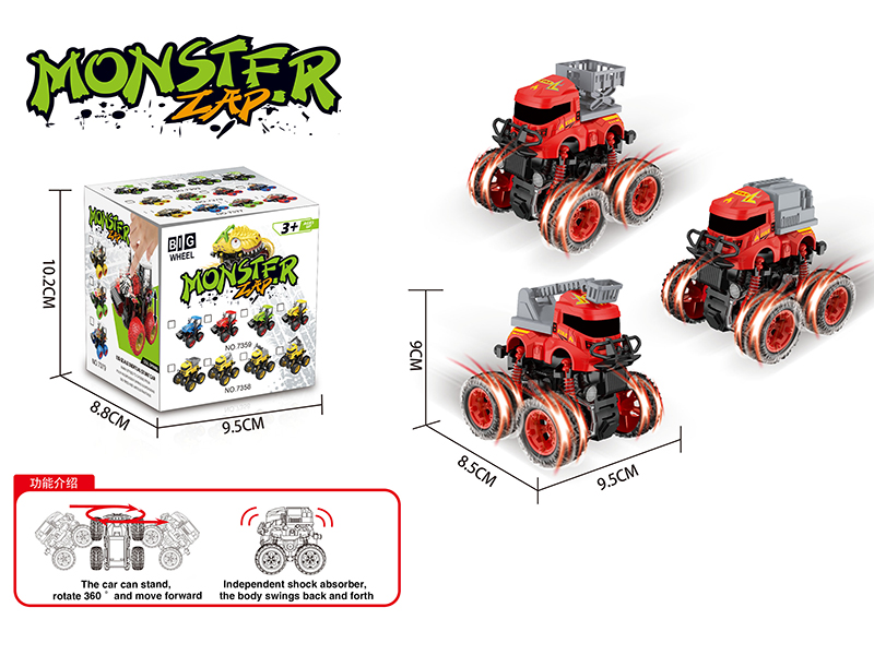 Friction 4WD Stunt Fire Engine