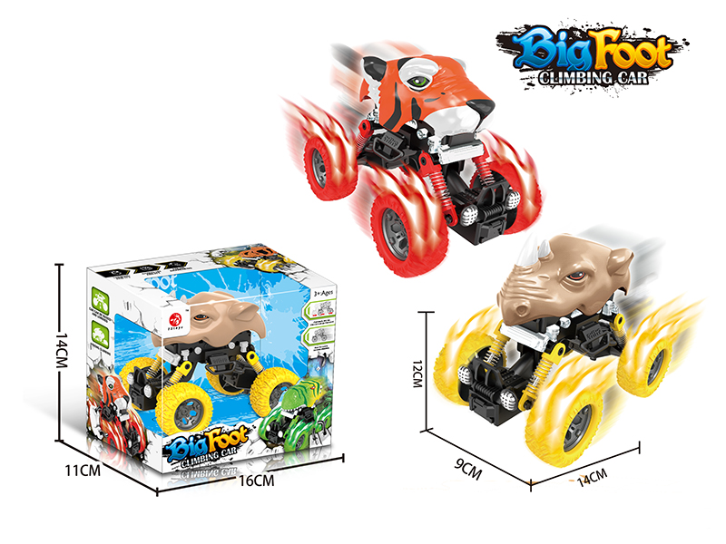 Pull Back 4WD Animal Stunt Car