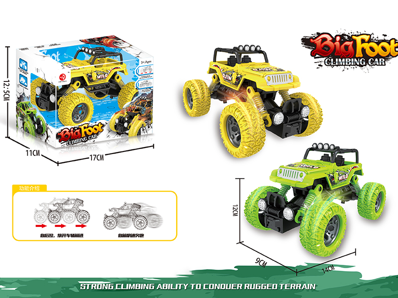 Pull Back 4WD Stunt Off-Road Vehicle