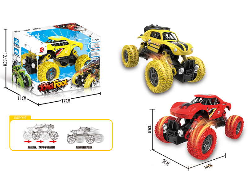 Pull Back 4WD Shark Stunt Car
