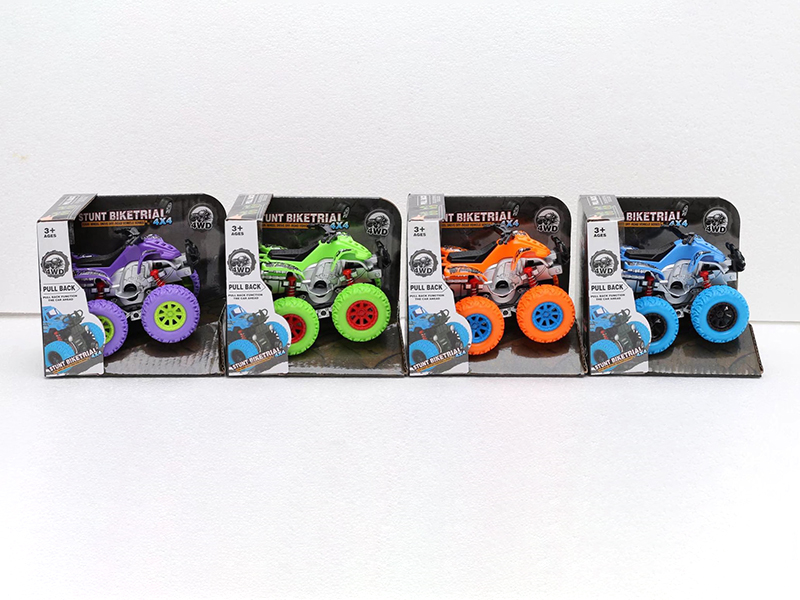 Friction 4WD Stunt Motorcycle