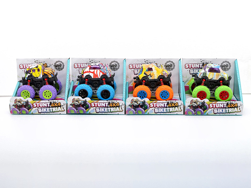 4WD Friction Graffiti Stunt Cartoon Car