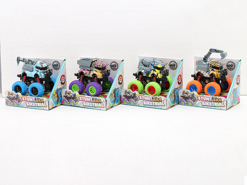 Friction 4WD Graffiti Engineering Stunt Car