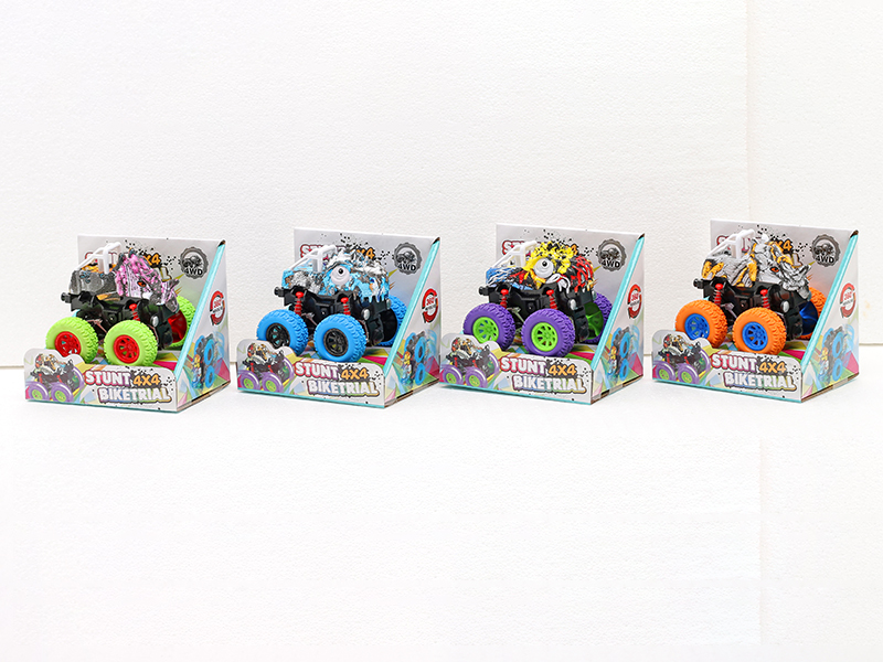 Friction 4WD Graffiti Dinosaur Stunt Car