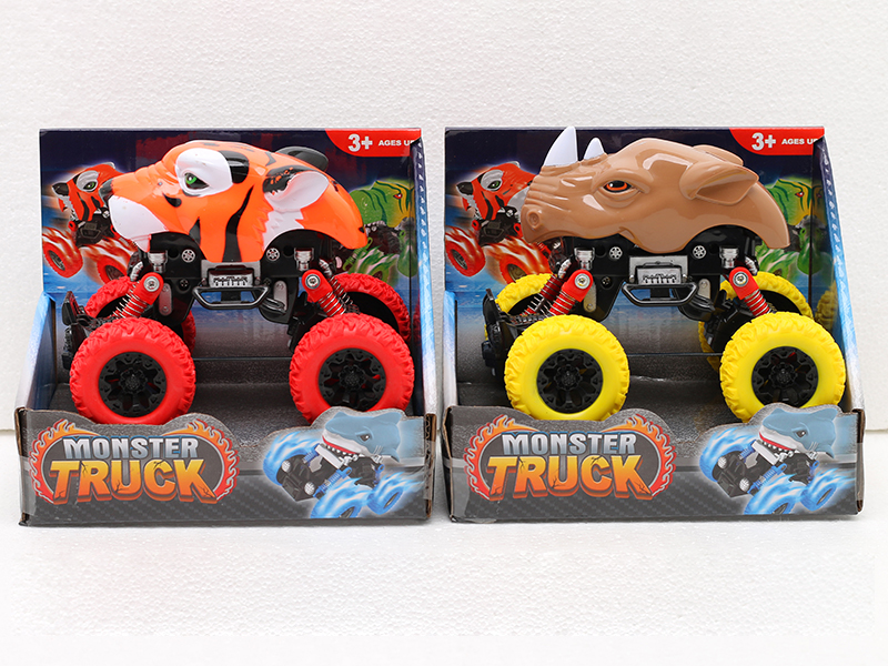 Pull Back 4WD Animal Stunt Car