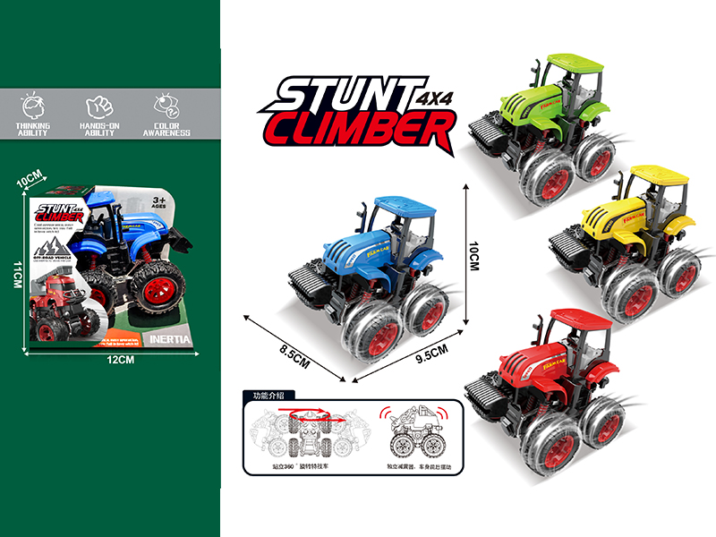 Friction 4WD Stunt Farm Tractor