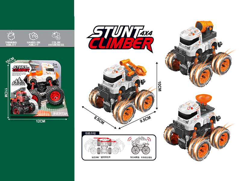Friction 4WD Stunt Space Car