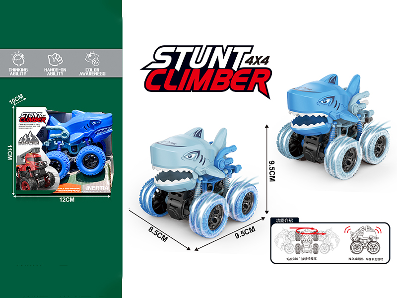 Friction 4WD Shark Stunt Car