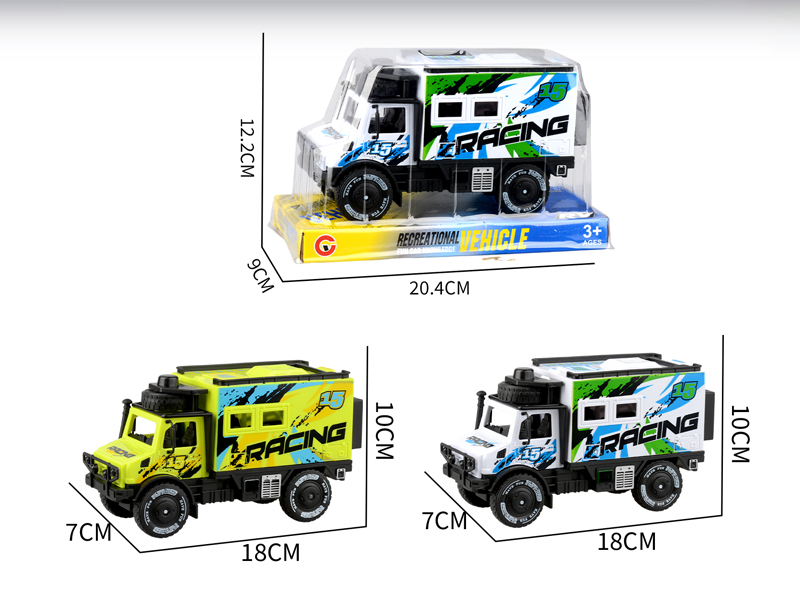 Large Friction Single Row Unimog Racing Car