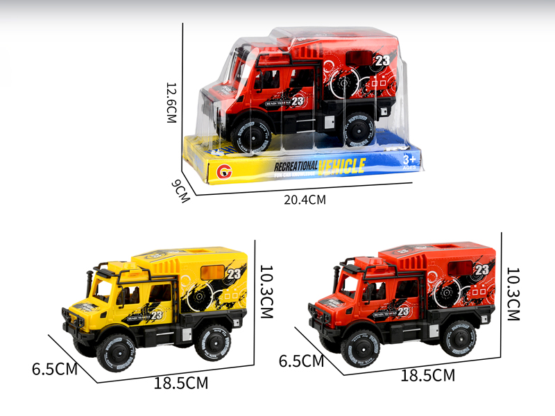Large Friction Double Row Unimog Racing Car