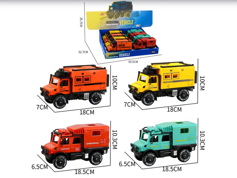 8PCS Large Friction Unimog Motor Home