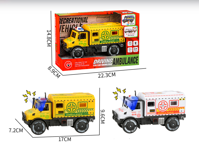 Large Friction Single Row Unimog Ambulance With Light And Sound