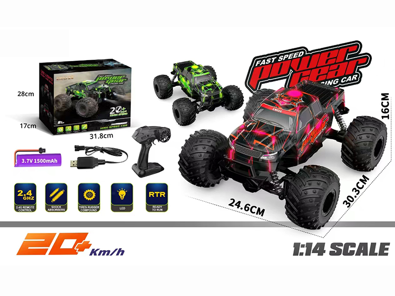 1:14 Remote Control Bigfoot Climbing Off-Road Vehicle