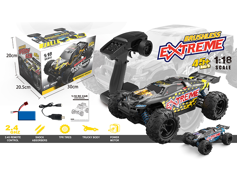 2.4G 1:18 Remote Control 4WD High-Speed Off-Road Vehicle