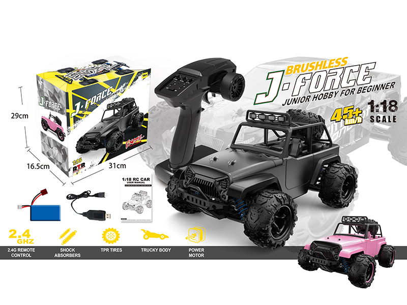 2.4G 1:18 Remote Control 4WD High-Speed Off-Road Vehicle