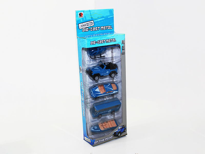 1:72 Slide Police Car Set