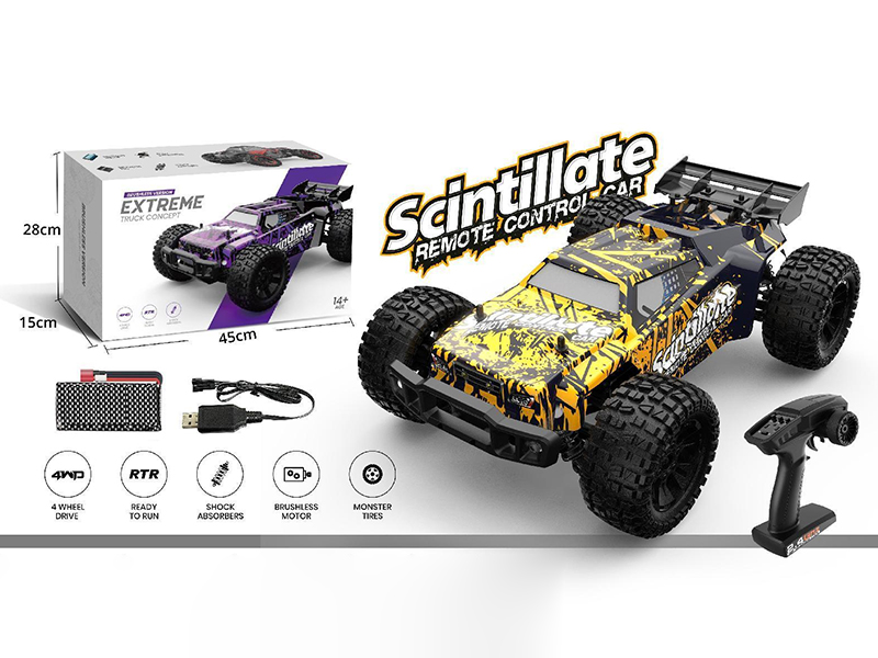 2.4G 1:10 Remote Control 4WD Brushless Off-Road Vehicle
