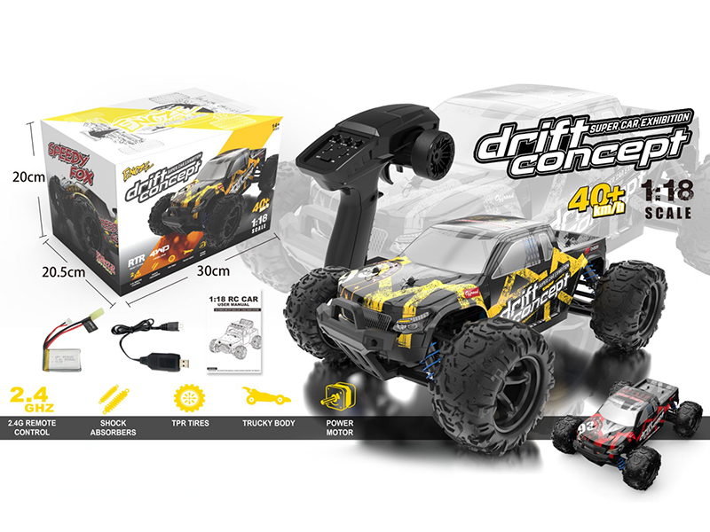 2.4G 1:18 Remote Control 4WD High-Speed Pickup Truck