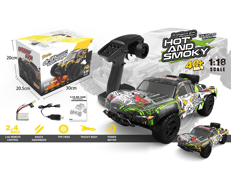 2.4G 1:18 Remote Control 4WD High-Speed Off-Road Vehicle