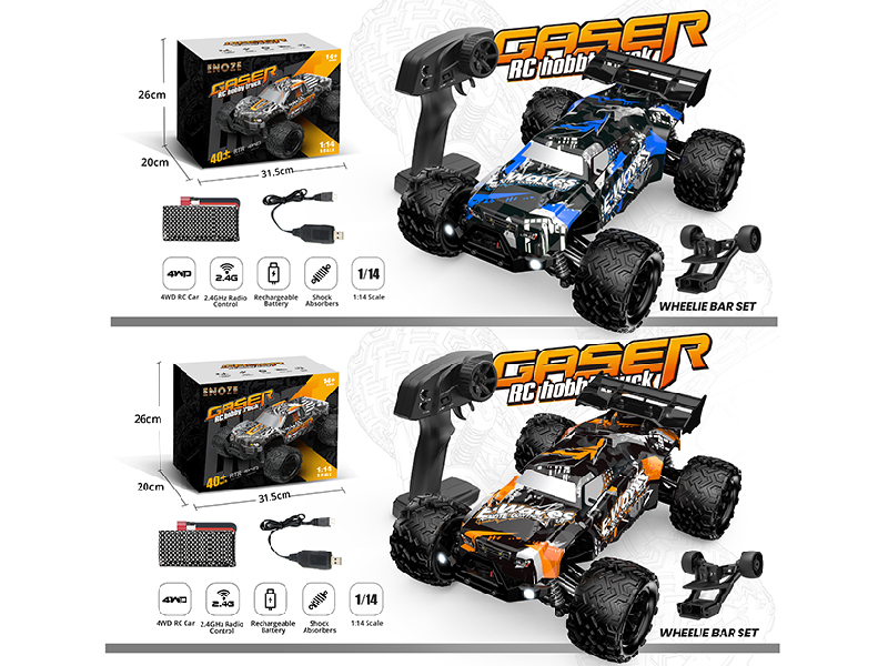 2.4G 1:14  Remote Control 4WD High-Speed Off-Road Pickup Truck